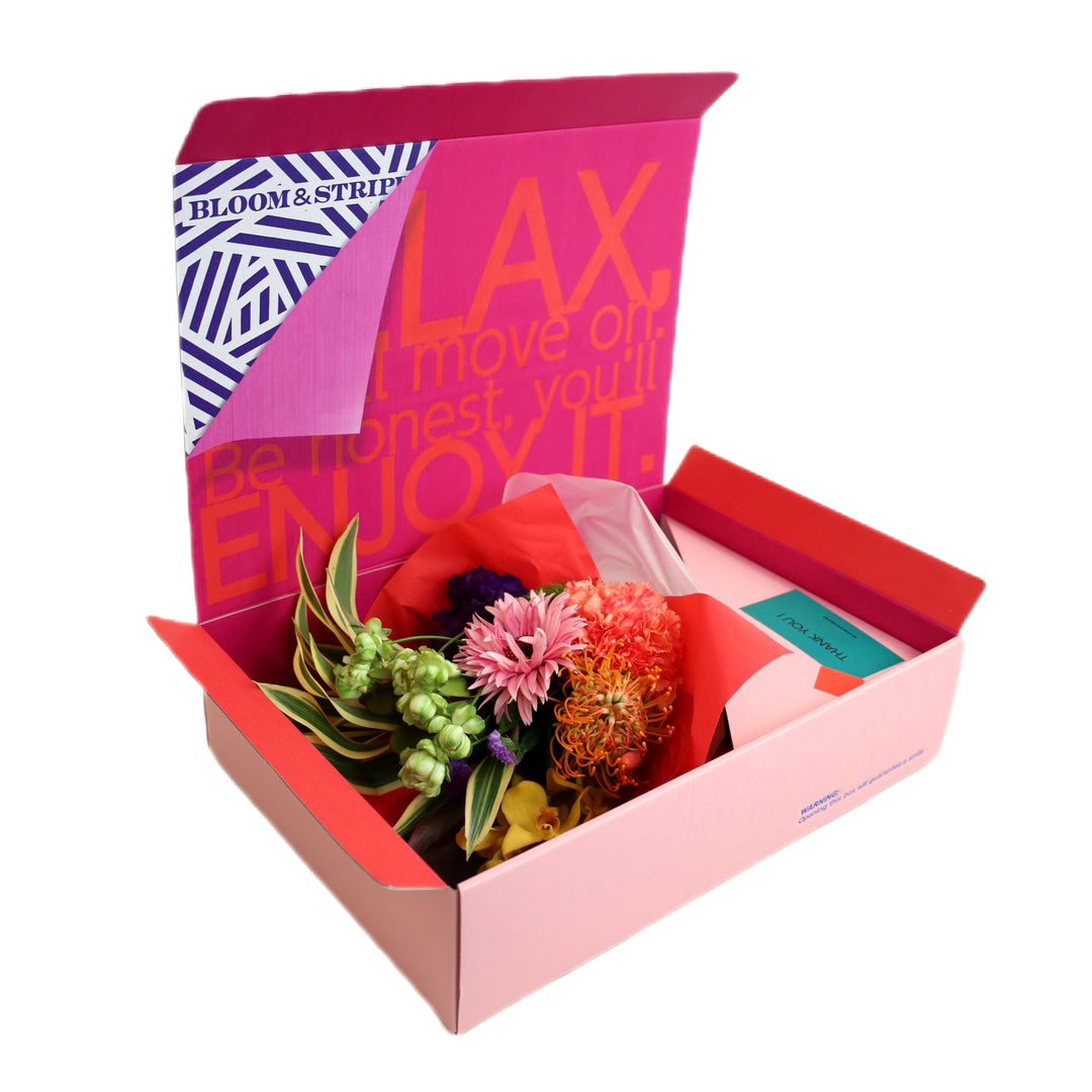 BOXフラワー〉IN THE PINK