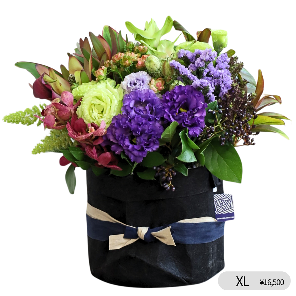 アメリフラワー　アレンジメント　プレゼントにも フラワーアレンジメント【Purple×Green】5,500~33,000