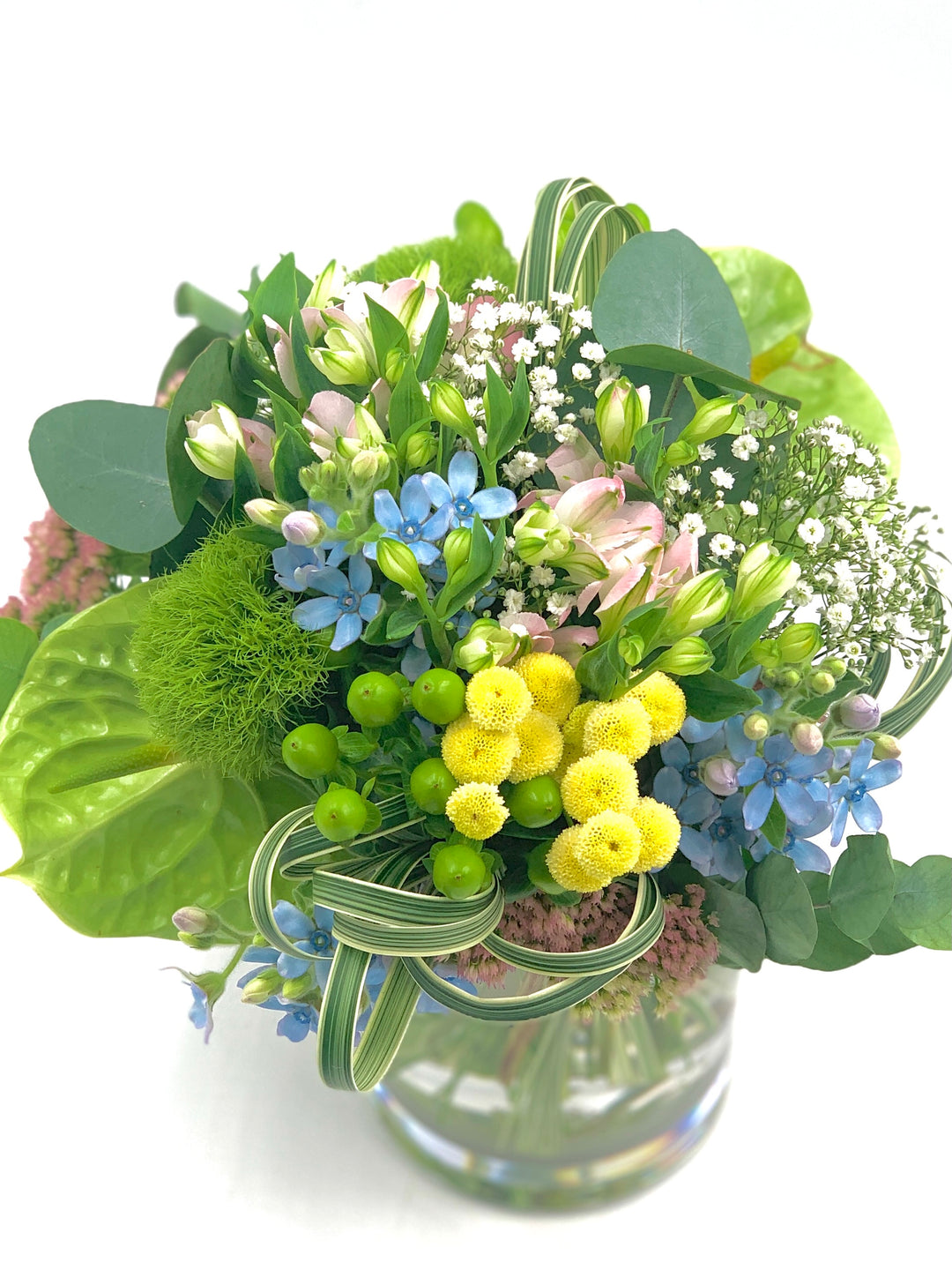 花束と花瓶のセット